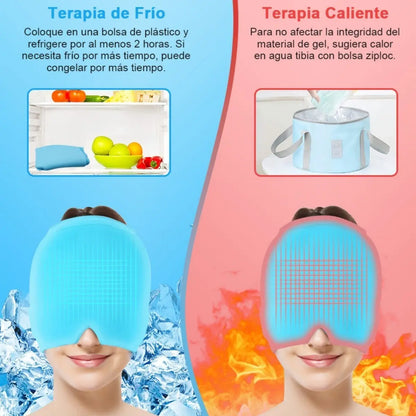 Gorro de gel frio y calor con compresion