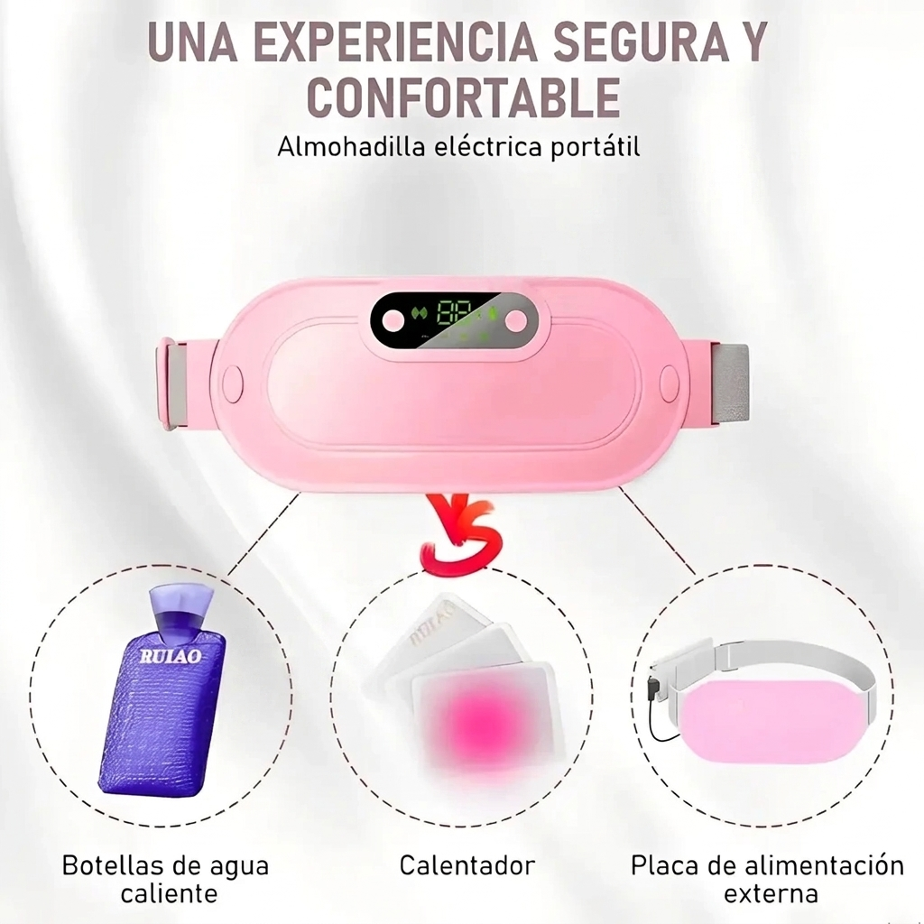 Cinturon termico con calor y masaje para la cintura