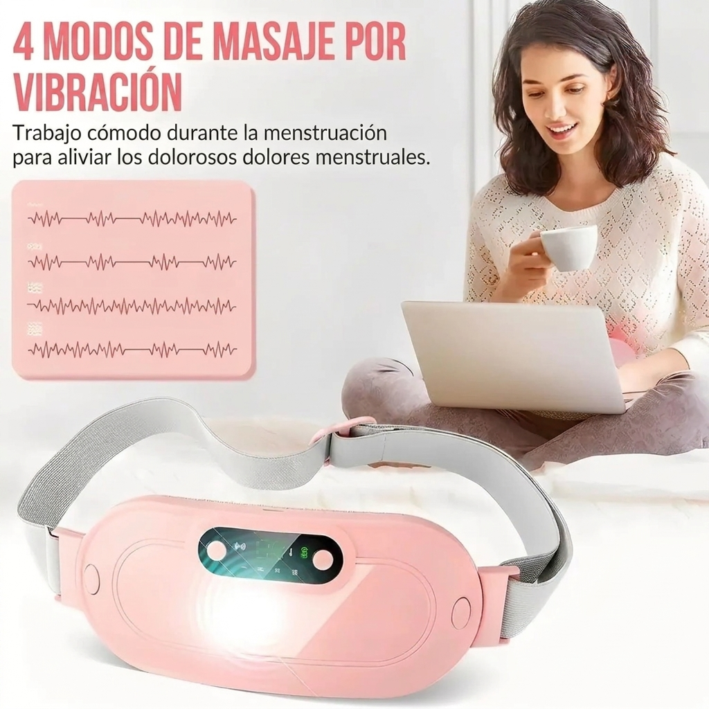 Cinturon termico con calor y masaje para la cintura