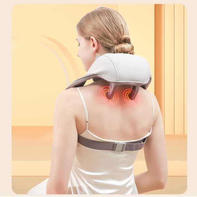 Nodos de amasado shiatsu del masajeador de cuello