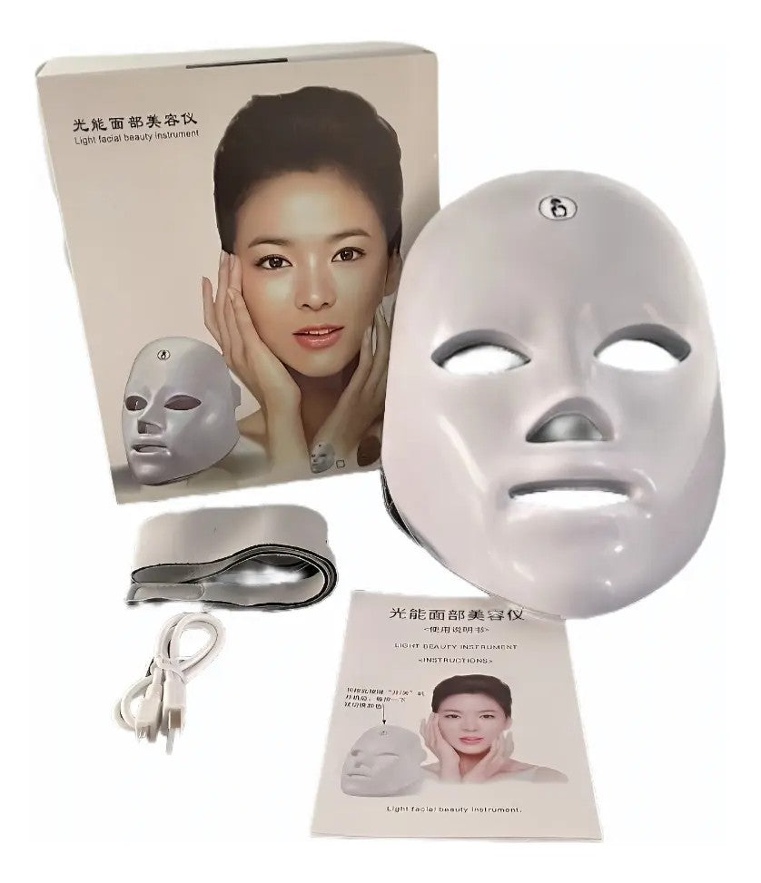 Kit completo de la máscara facial LED para casa