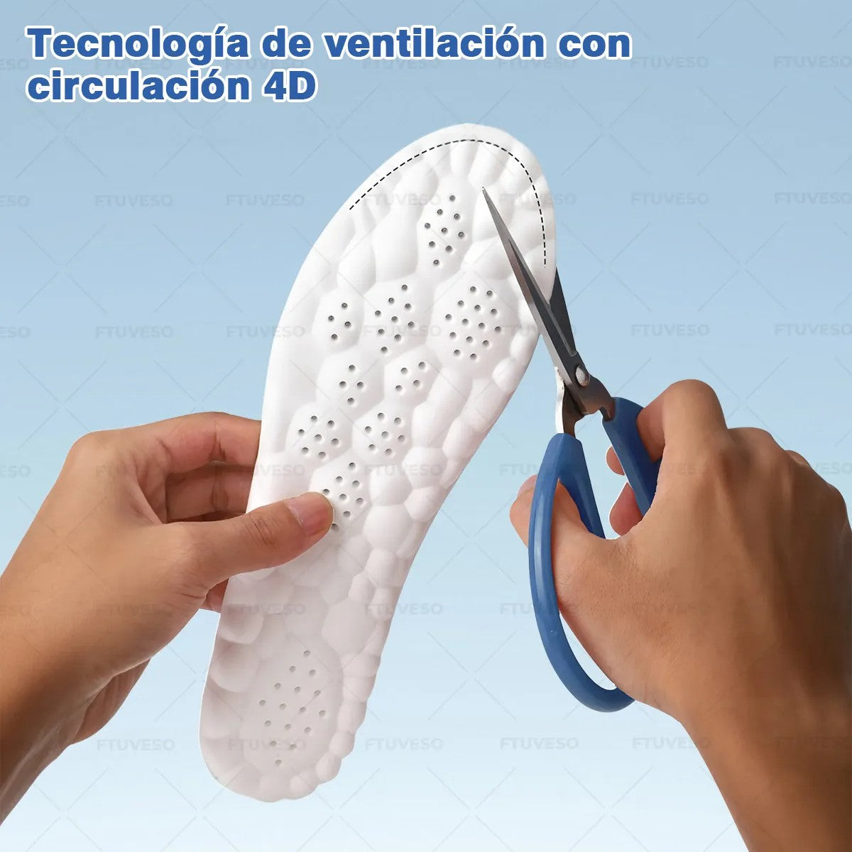 Plantillas recortables a tu talla con ventilación 4D